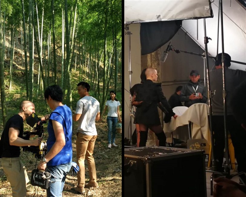 Filming in Hangzhou