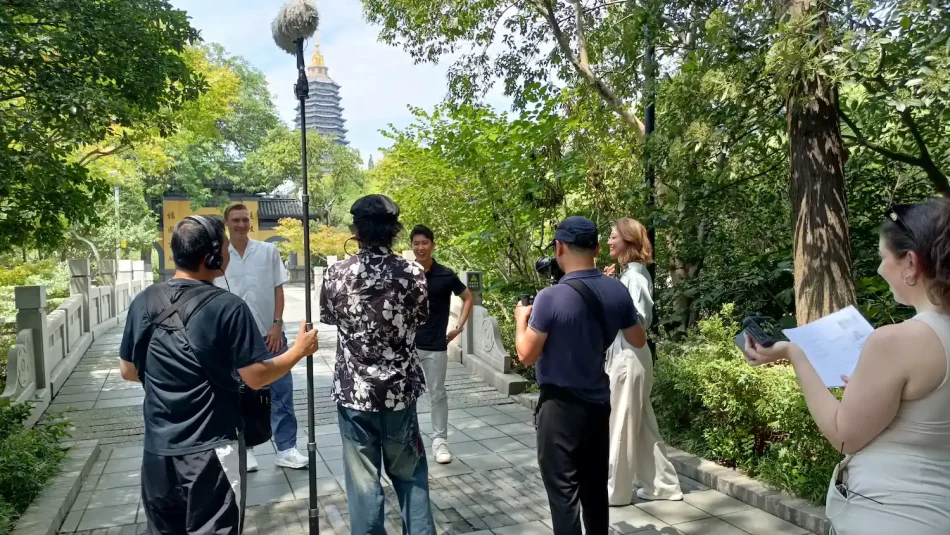 Filming in Chongqing